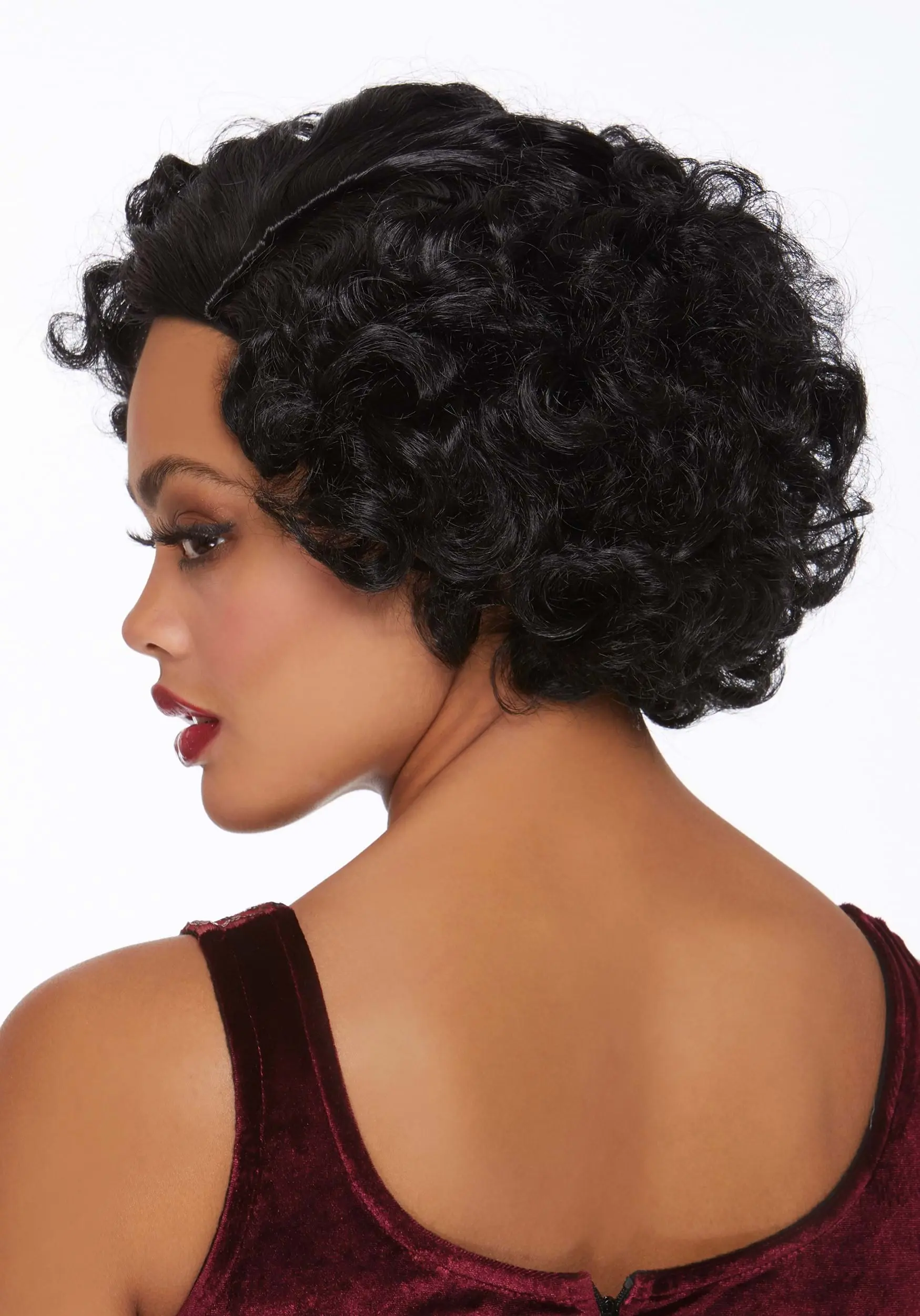 Dreamgirl Black Flapper Wig For Women - Image 3