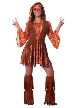 Fun Costumes Women's Fringe Hippie Costume