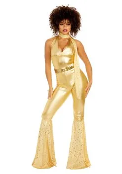 Dreamgirl Gold Disco Fox Adult Women's Costume