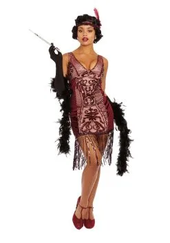 Dreamgirl Red Va-Va Voom Flapper Adult Women's Costume