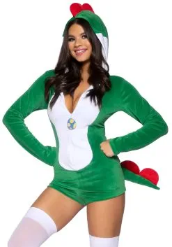 LEG AVENUE Sexy Gamer Dino Costume For Women