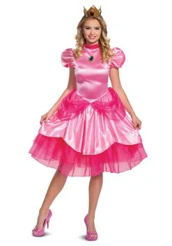 Disguise Super Mario Deluxe Princess Peach Costume For Women